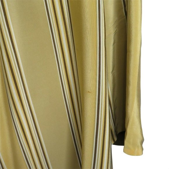Linda Allard Ellen Tracy Open Drape Front Silk Jacket 12 Strip Silk Kimono Lined - Picture 8 of 12